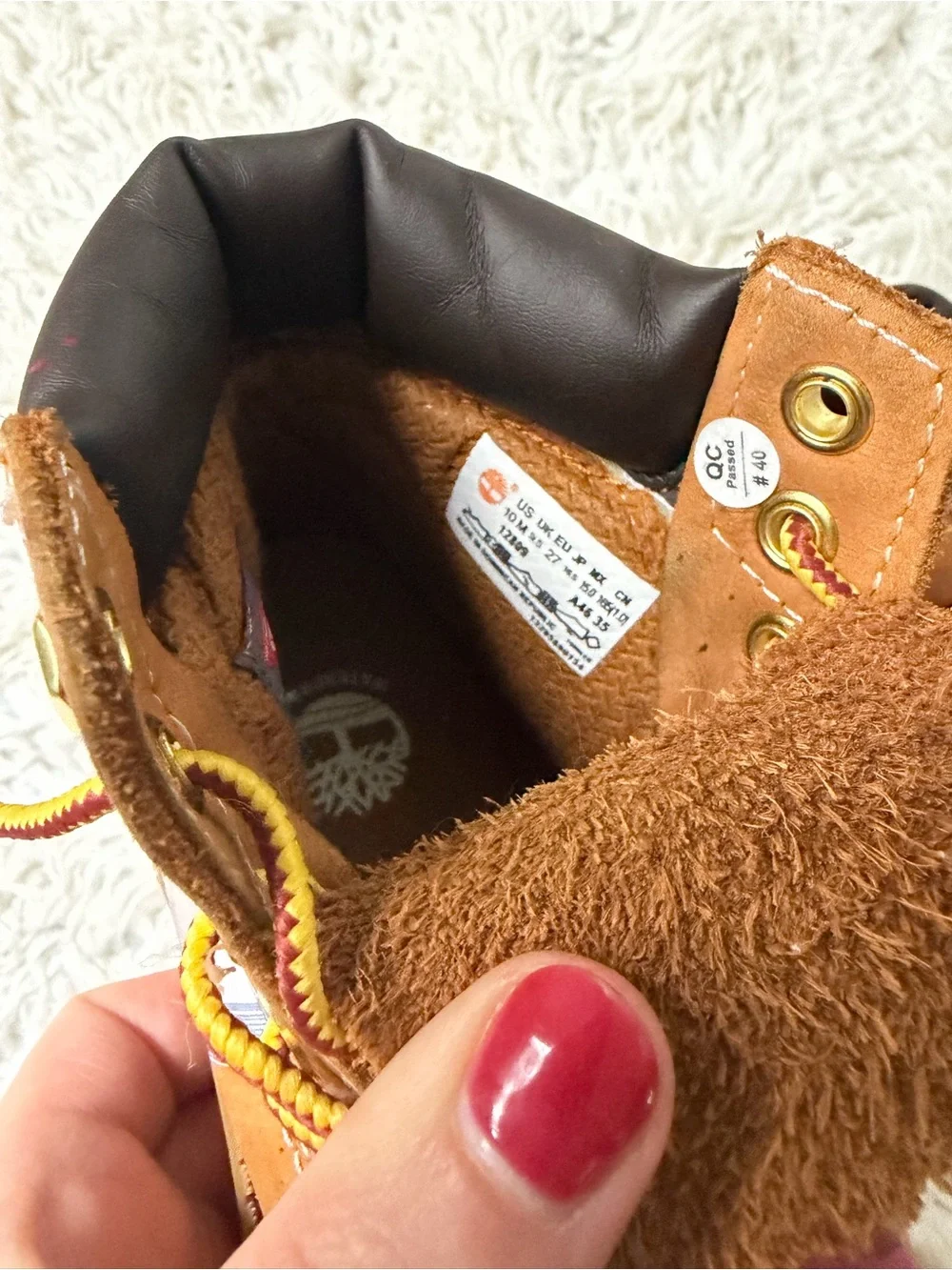 Custom designed Timberlands boots